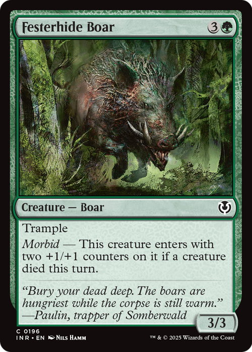 Festerhide Boar (INR-196) - Innistrad Remastered Foil