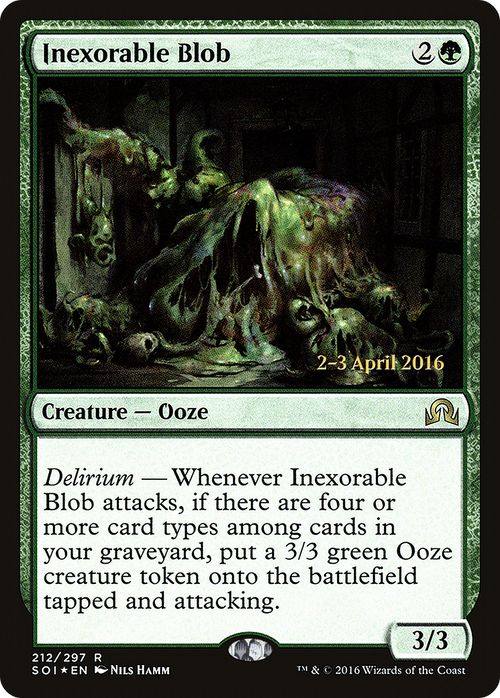 Inexorable Blob (PRE-212S) - Shadows over Innistrad Promos Foil