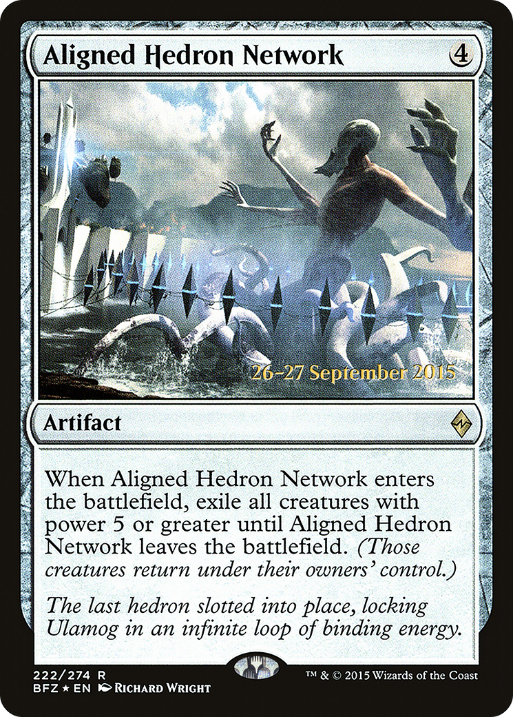 Aligned Hedron Network (PRE-222S) - Battle for Zendikar Promos Foil