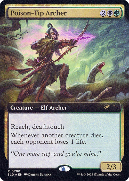 Poison-Tip Archer (Extended Art) (SLD-788) - Secret Lair Drop: (Extended Art) Foil