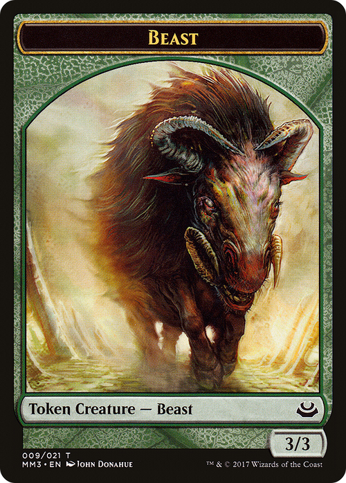 Beast Token (3/3) (MM3-009) - Modern Masters 2017 Tokens
