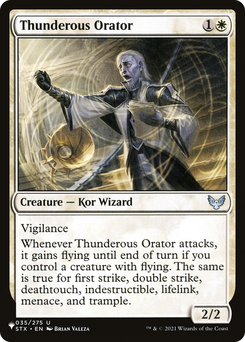 Thunderous Orator (LIST-STX-35) - The List
