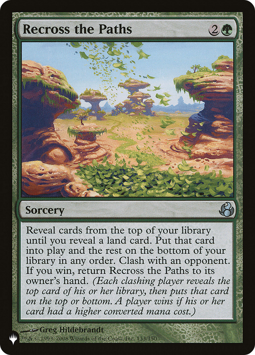 Recross the Paths (LIST-MOR-133) - The List