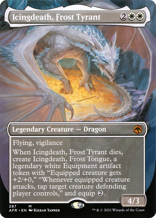 Icingdeath, Frost Tyrant (Borderless) (AFR-287) - Adventures in the Forgotten Realms (Borderless)