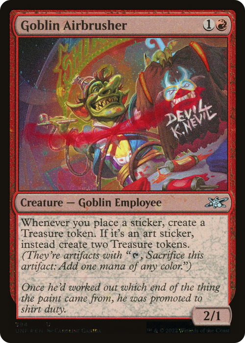 Goblin Airbrusher (Galaxy Foil) (UNF-394) - Unfinity Foil