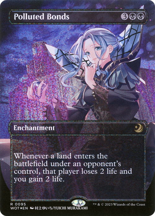 Polluted Bonds (Anime Borderless) (Confetti Foil) (WOT-095) - Wilds of Eldraine: Enchanting Tales Foil