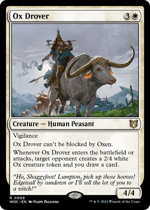 Ox Drover (WOC-006) - Wilds of Eldraine Commander