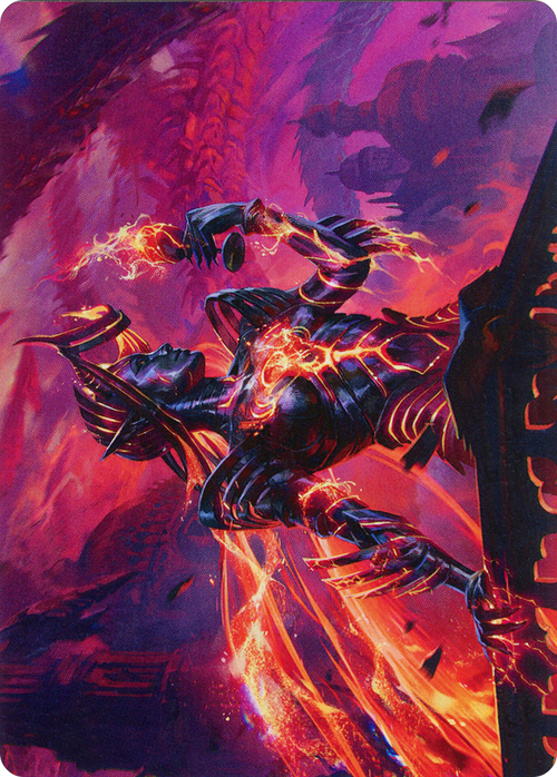 Ayara, Furnace Queen // Ayara, Furnace Queen (AMOM-021) - March of the Machine Art Series (Borderless)