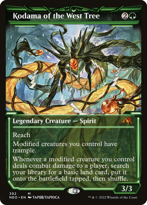 Kodama of the West Tree (Showcase) (NEO-392) - Kamigawa: Neon Dynasty: (Showcase) Foil