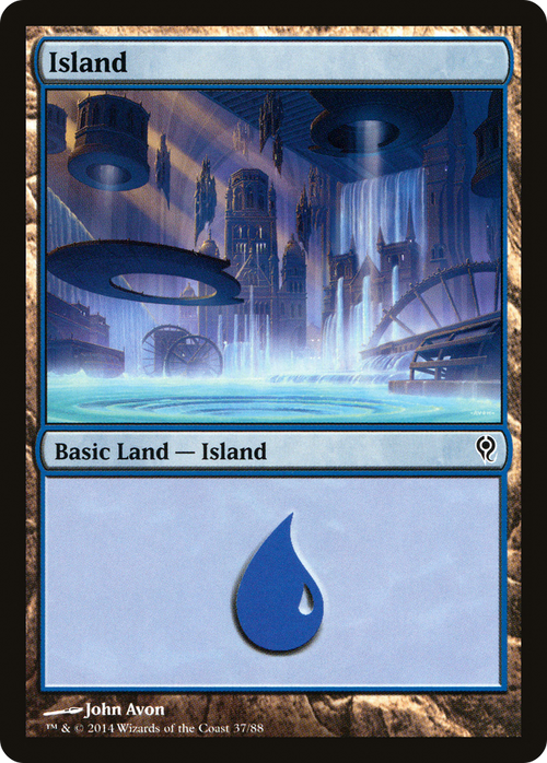 Island (37) (DDM-037) - Duel Decks: Jace vs. Vraska
