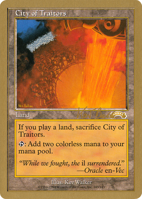 City of Traitors - 1999 Kai Budde (EXO) (WCD-) - World Championship Decks 1999