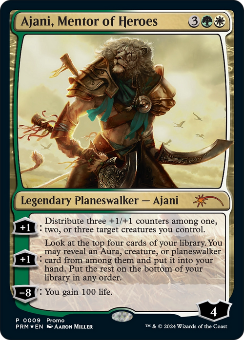 Ajani, Mentor of Heroes (Deluxe Commander Kit) (UMP-009) - Media and Collaboration Promos Foil
