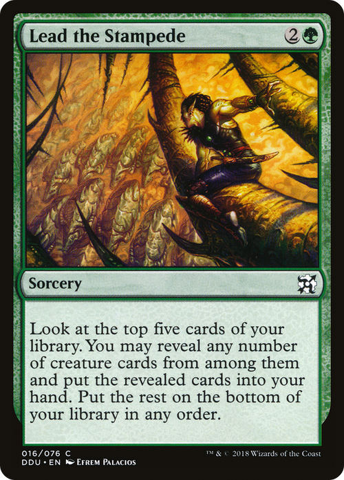 Lead the Stampede (DDU-016) - Duel Decks: Elves vs. Inventors