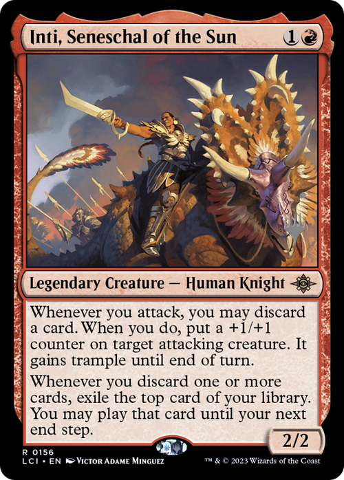 Inti, Seneschal of the Sun (PPLCI-156) - The Lost Caverns of Ixalan Promos Foil