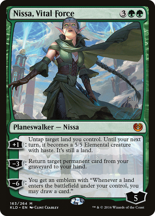 Nissa, Vital Force (PPZNR-163P) - Kaladesh Promos Foil