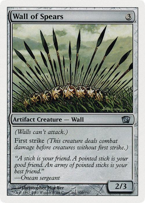 Wall of Spears (8ED-320) - 8th Edition