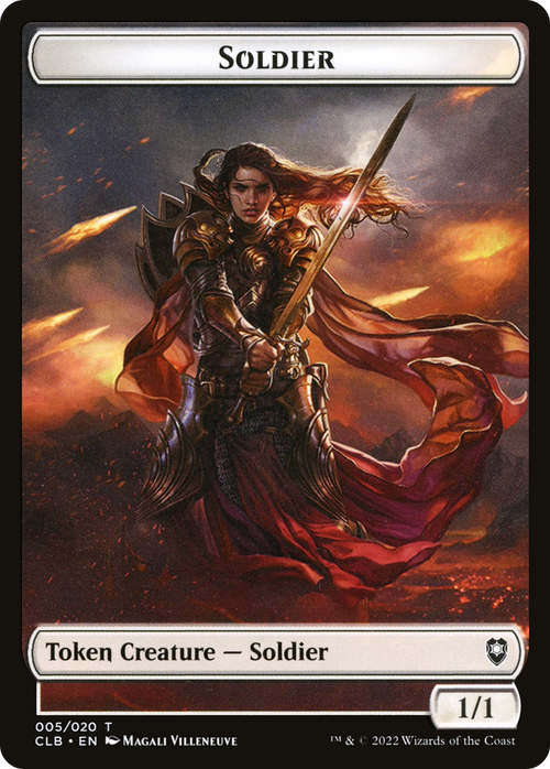 Soldier Token (CLB-005) - Battle for Baldur's Gate Tokens