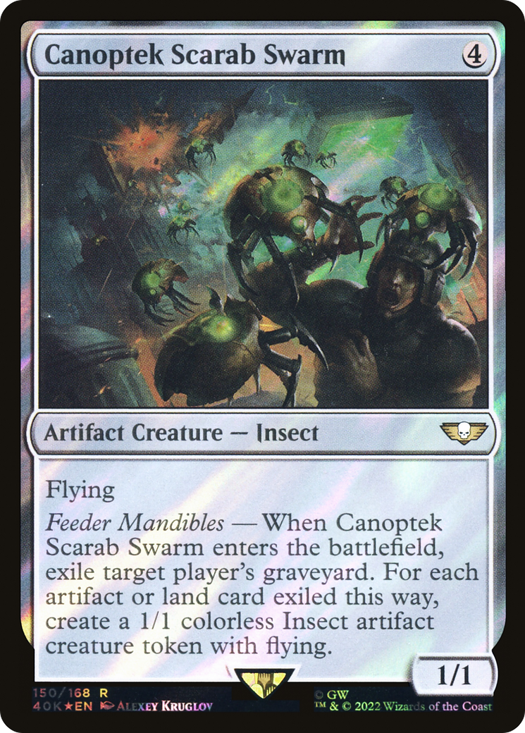 Canoptek Scarab Swarm (Surge Foil) (40K-150) - Warhammer 40,000 Commander Foil
