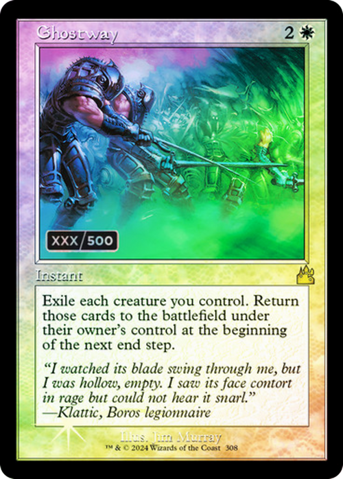 Ghostway (Retro Frame) (Serial Numbered) (RVR-308) - Ravnica Remastered Foil