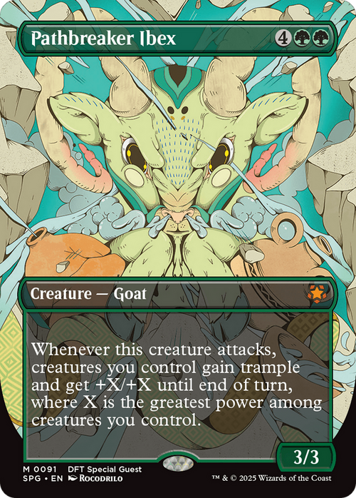 Pathbreaker Ibex (Borderless) (SPG-091) - Special Guests Foil