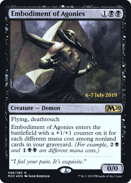 Embodiment of Agonies (PRE-98S) - Core Set 2020 Promos Foil