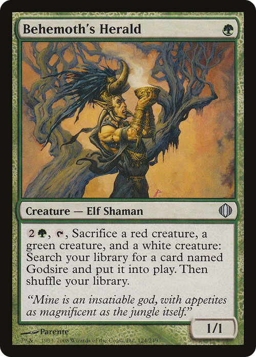 Behemoth's Herald (ALA-124) - Shards of Alara Foil