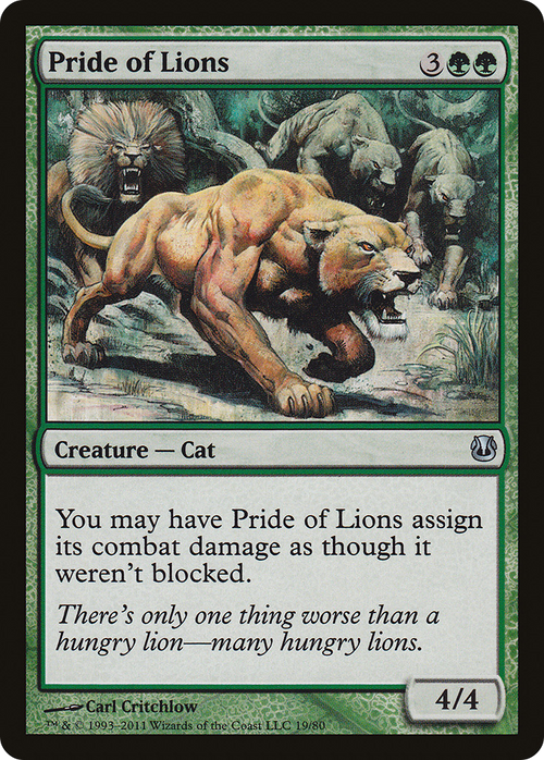 Pride of Lions (DDH-019) - Duel Decks: Ajani vs. Nicol Bolas