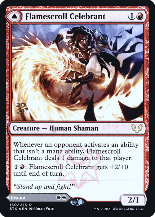 Flamescroll Celebrant (PRE-150S) - Strixhaven: School of Mages Promos Foil