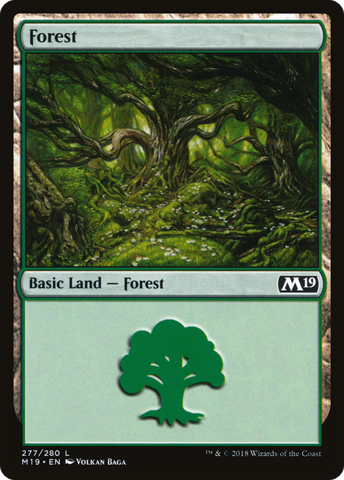 Forest (277) (M19-277) - Core Set 2019 Foil