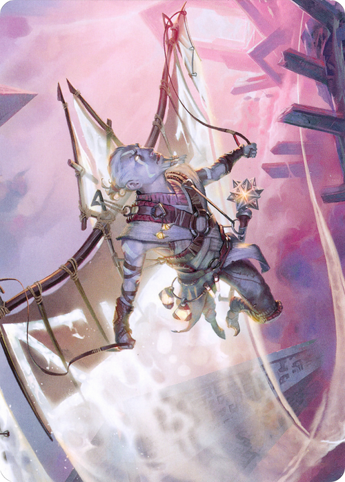 Kitesail Cleric // Kitesail Cleric (AZNR-040) - Zendikar Rising Art Series (Borderless) Foil