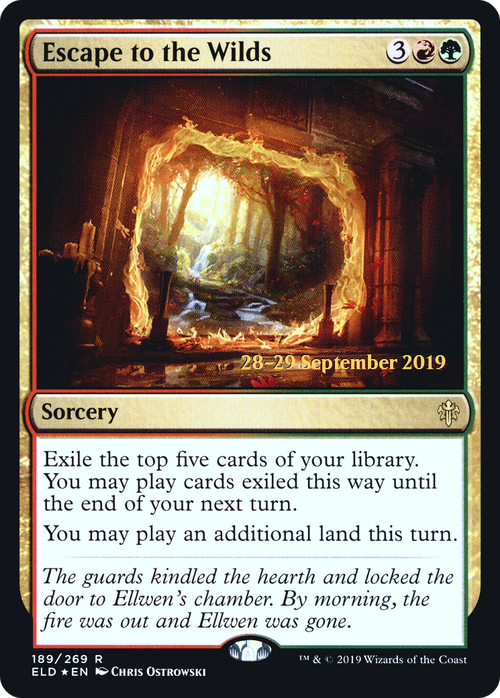 Escape to the Wilds (PRE-189S) - Throne of Eldraine Promos Foil