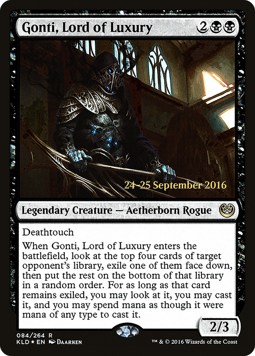 Gonti, Lord of Luxury (PRE-84S) - Kaladesh Promos Foil