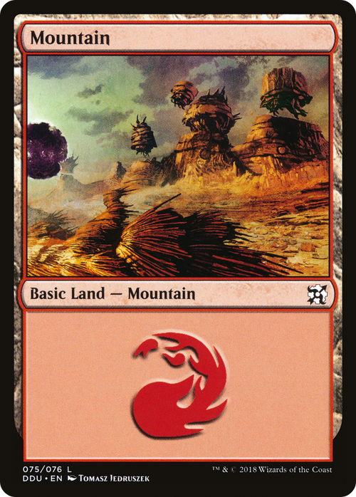 Mountain (75) (DDU-075) - Duel Decks: Elves vs. Inventors