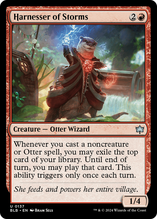 Harnesser of Storms (BLB-137) - Bloomburrow Foil