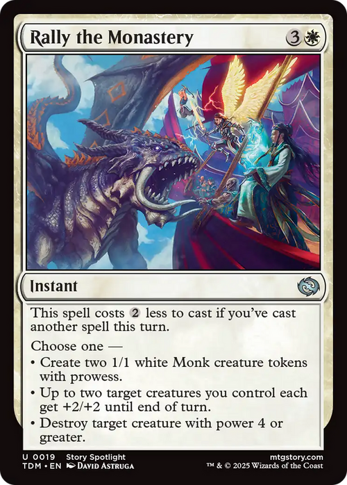 Rally the Monastery (TDM-019) - Tarkir: Dragonstorm