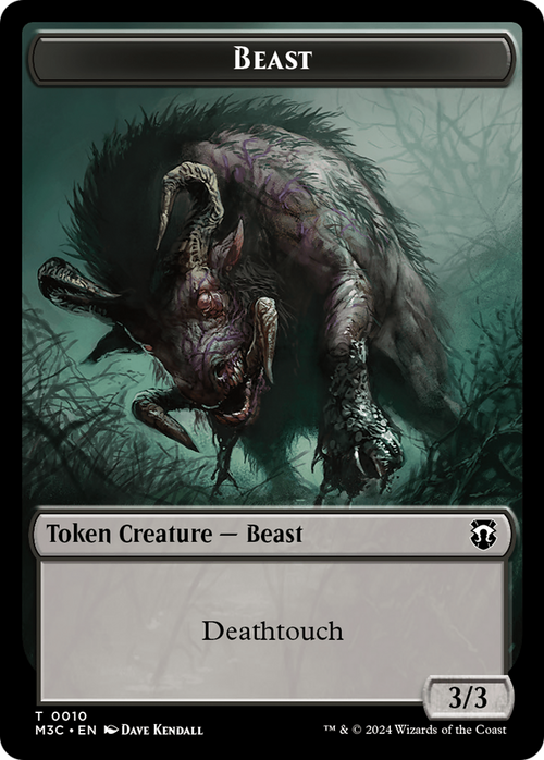 Beast (TM3C-010) - Modern Horizons 3 Commander Tokens Foil