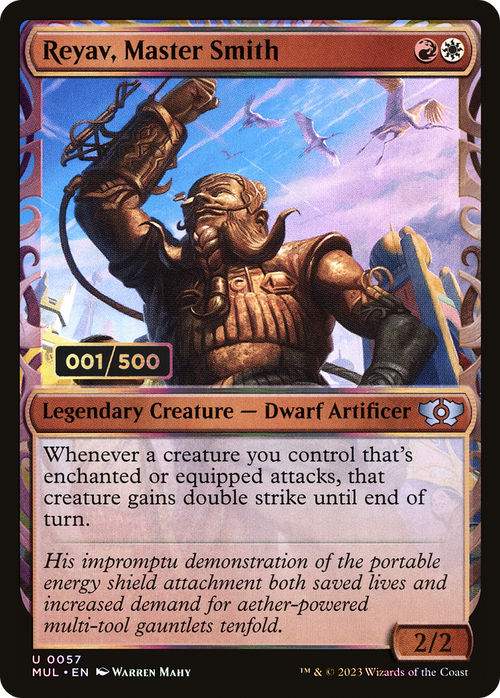 Reyav, Master Smith (Serial Numbered) (MUL-187) - Multiverse Legends: (Showcase) Foil