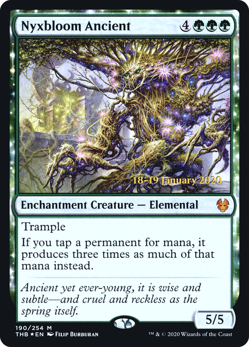 Nyxbloom Ancient (PRE-190S) - Theros Beyond Death Promos: (enchantment) Foil