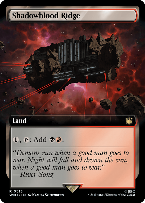 Shadowblood Ridge (Extended Art) (WHO-513) - Doctor Who: (Extended Art)