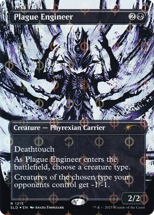 Plague Engineer (Step-and-Compleat Foil) (SLD-1215) - Secret Lair Drop (Borderless) Foil