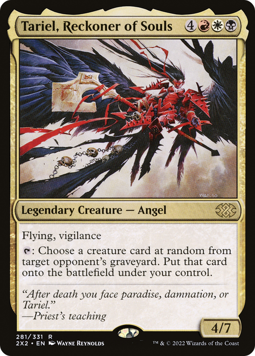 Tariel, Reckoner of Souls (2X2-281) - Double Masters 2022 Foil