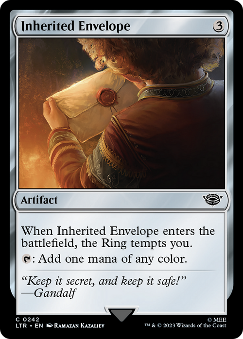 Inherited Envelope (LTR-242) - The Lord of the Rings: Tales of Middle-earth Foil