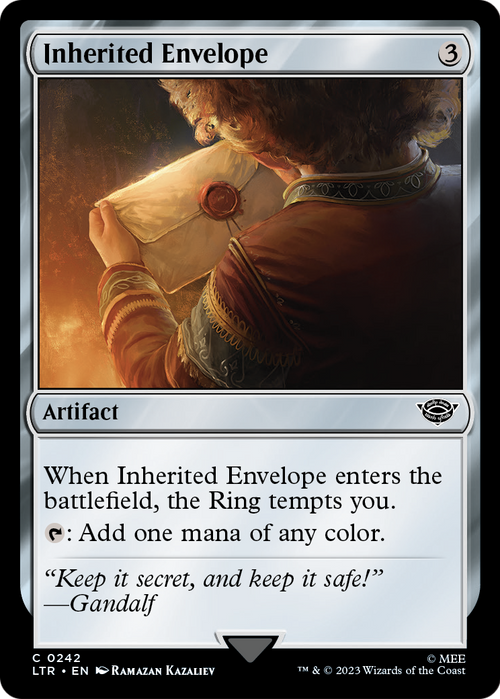 Inherited Envelope (LTR-242) - The Lord of the Rings: Tales of Middle-earth