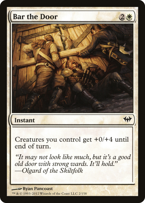 Bar the Door (DKA-002) - Dark Ascension Foil