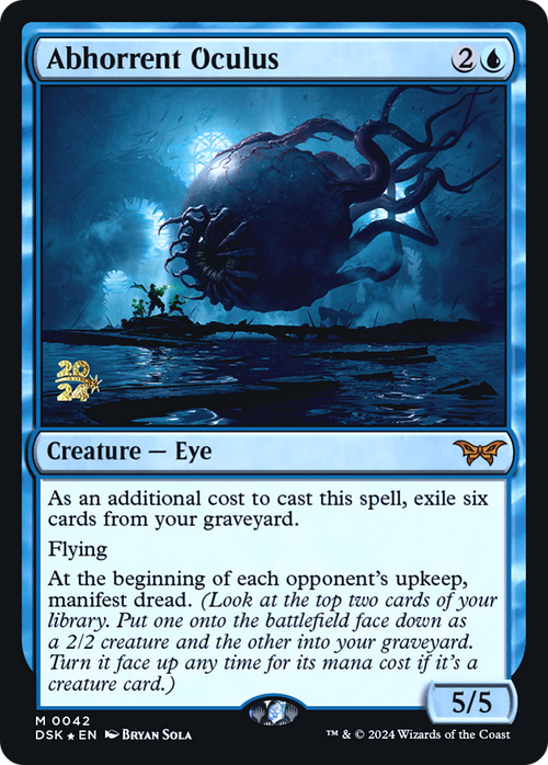 Abhorrent Oculus (PRE-042) - Duskmourn: House of Horror Promos Foil
