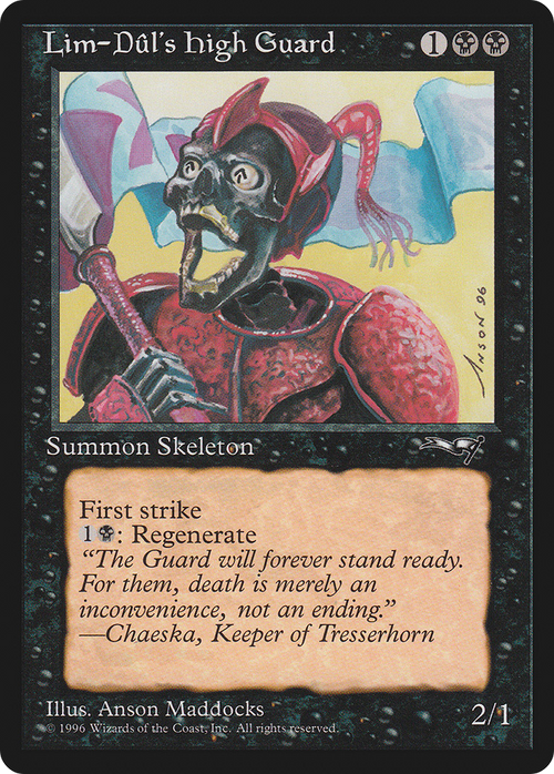 Lim-Dul's High Guard (Red Armor) (ALL-018) - Alliances