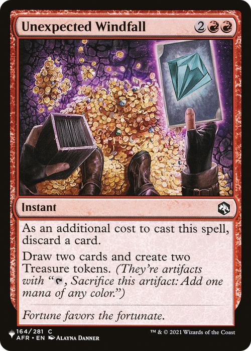 Unexpected Windfall (LIST-164/281) - The List