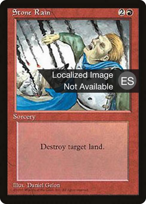 Stone Rain (4BB-) - Fourth Edition Foreign Black Border