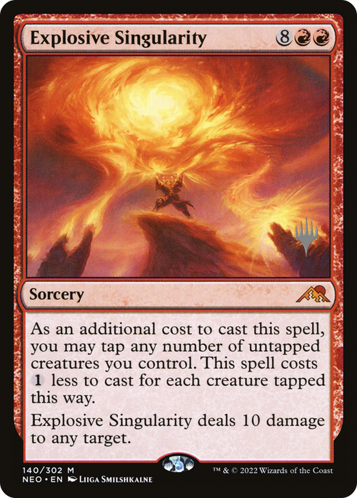 Explosive Singularity (PPNEO-140) - Kamigawa: Neon Dynasty Promos