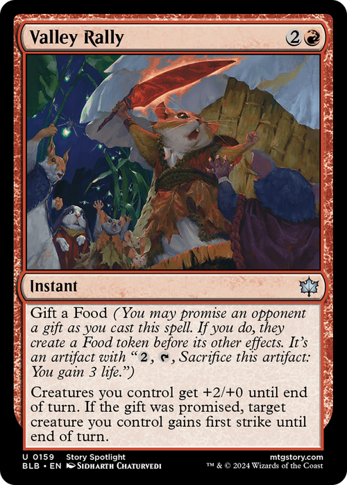 Valley Rally (BLB-159) - Bloomburrow Foil